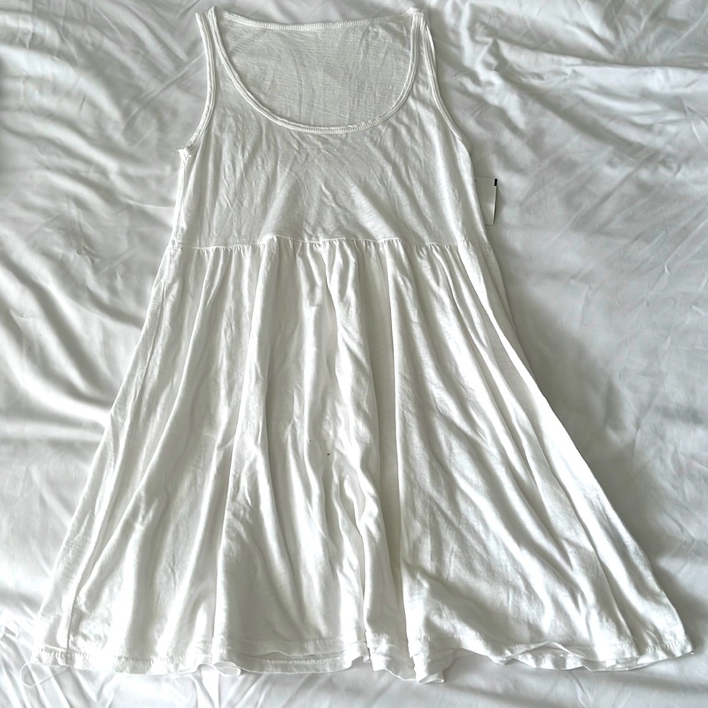 Soft white cotton dress
